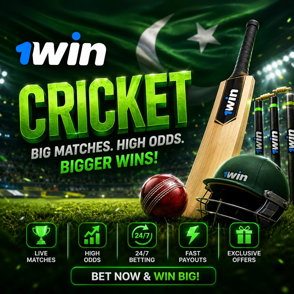 Bet on 1win cricket in Pakistan.