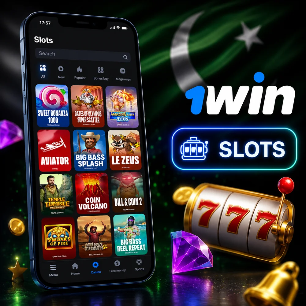 Slots on the official 1win website in Pakistan.